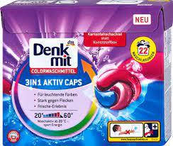 

Капсулы для стирки цветных тканей Denkmit 3IN1 Active Caps, 22 шт.