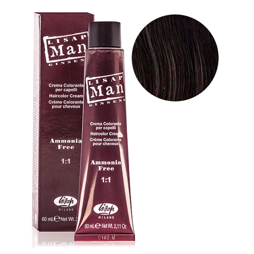 

Краска для волос Lisap Man Color 4 каштановый 60 мл