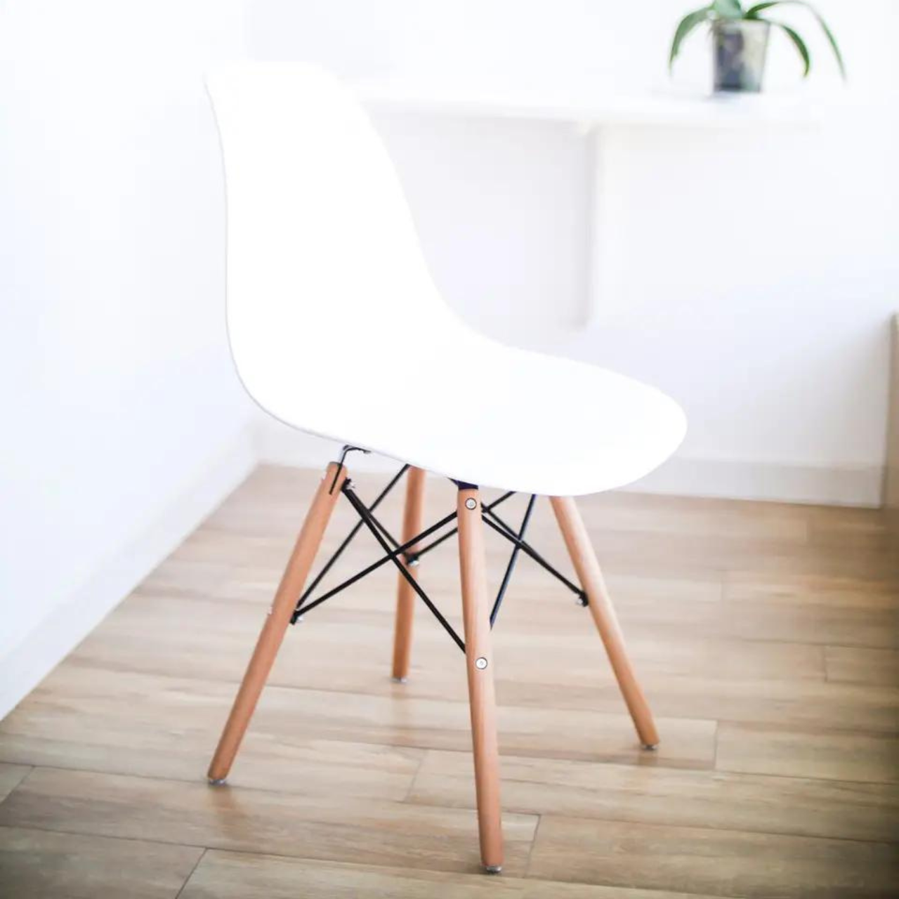 

Стул кухонный в скандинавском стиле Scandinavian В-173 FULL KD белое