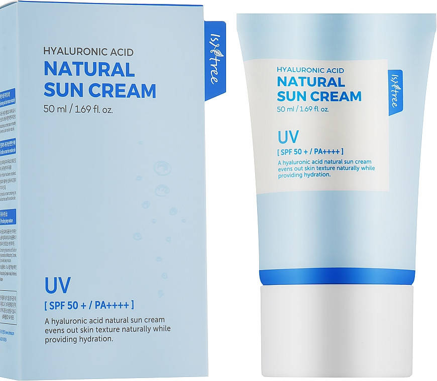 

Увлажняющий солнцезащитный крем Isntree Hyaluronic Acid Natural Sun Cream 50 мл.