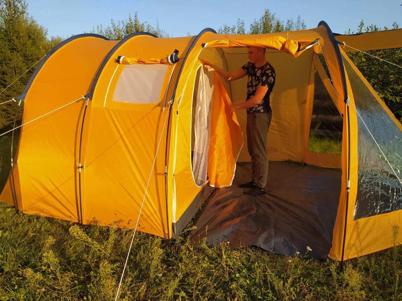 

Палатка туристическая ZANO TOTEM-6A, Оранжевый