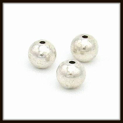 

Металл. бусина "круглая" серебро (d 0,9 см) 12 шт в уп.