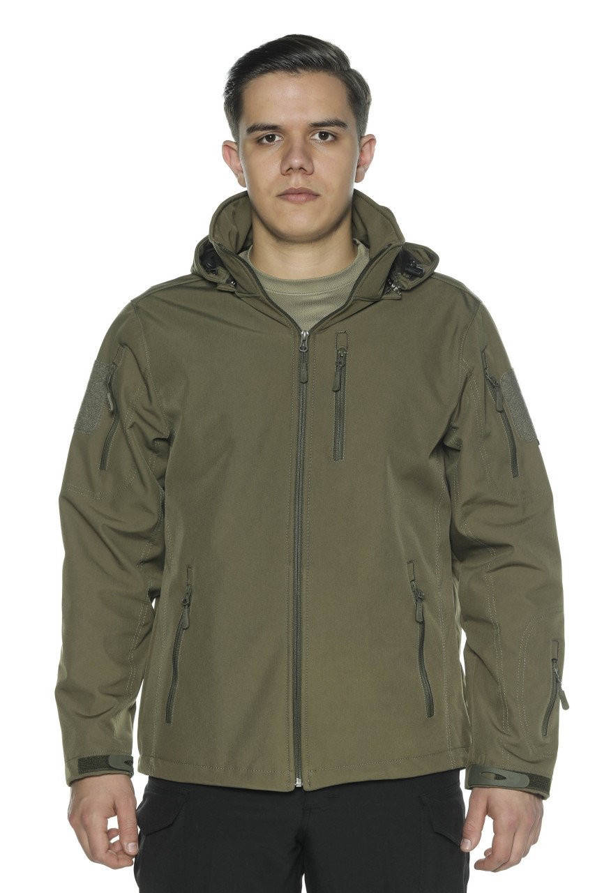 

Тактическая флисовая куртка Flas Softshell цвета хаки