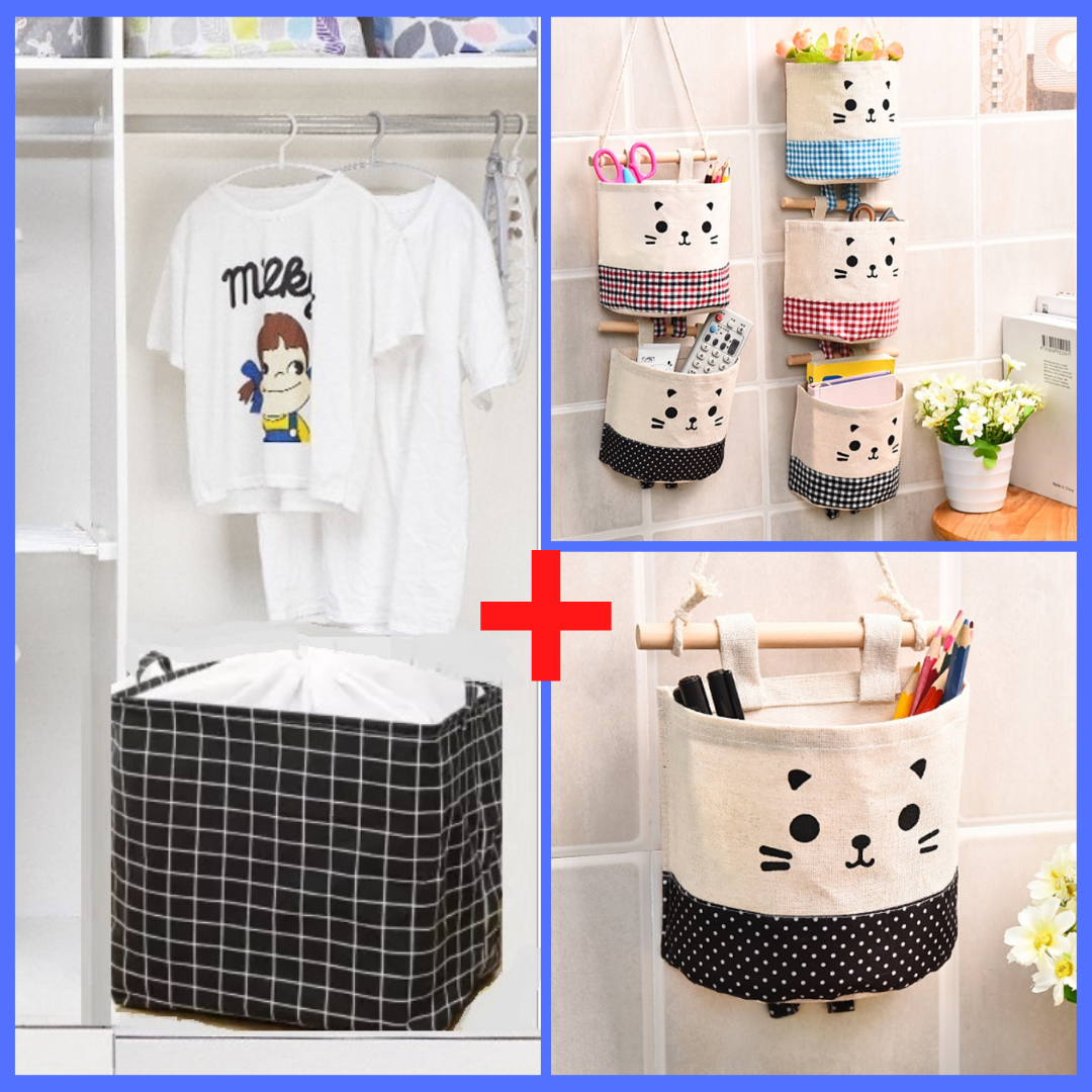 

Комплект Органайзер для белья и одежды + настенный органайзер-карман Тип 2