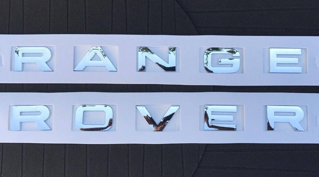 

Эмблема надпись капота Range Rover хром