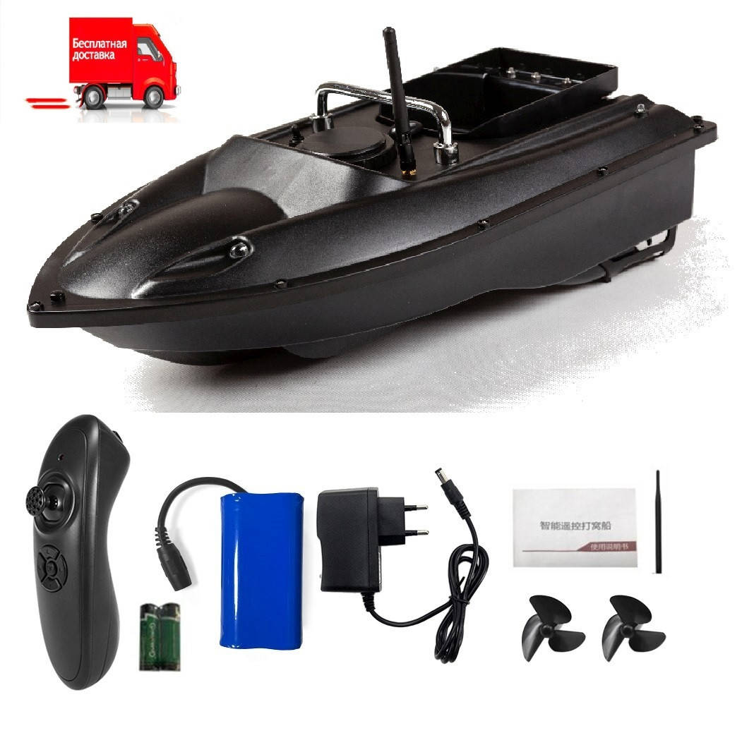 

Кораблик для рыбалки Carp Black 2021 для завоза прикормки Sams Fish Flytec Black