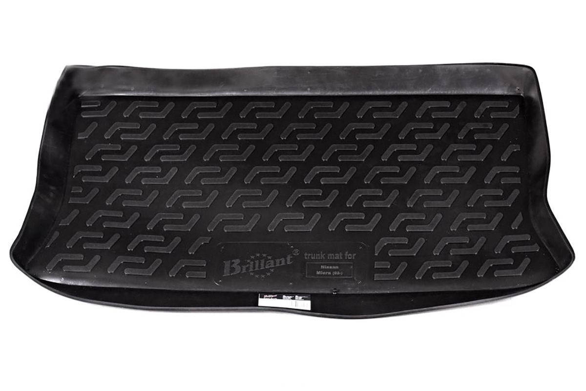 

Коврик в багажник Nissan Micra III (K12) HB (03-10) 105090200 (ниссан микра), Черный
