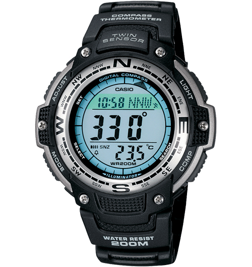 

Мужские часы Casio SGW-100-1VEF Касио водонепроницаемые японские кварцевые