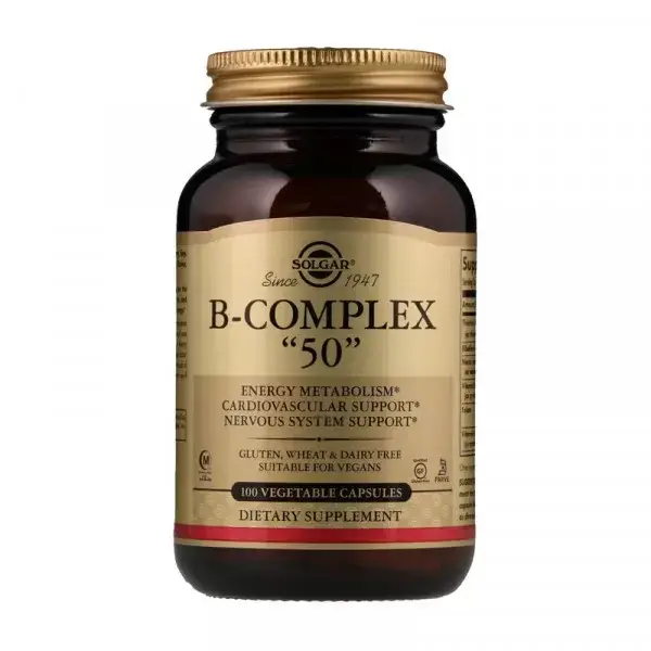 

Комплекс витаминов группы В Solgar B-Complex 50 100 veg caps