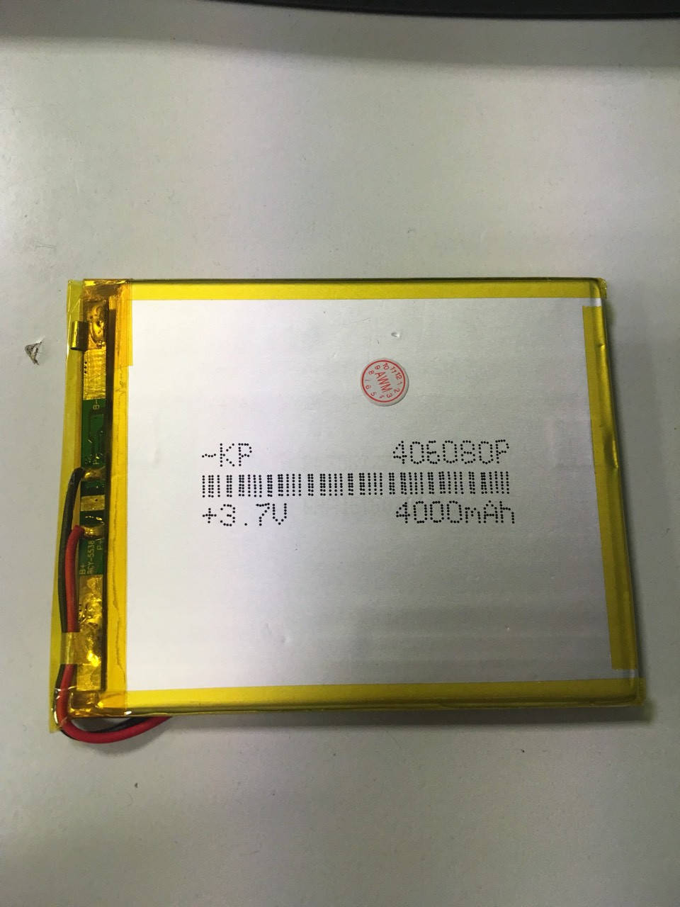 

Внутренний Аккумулятор 3,9*60*76 (4000 mAh 3,7V) 406080 AAA класс в Запорожье, Серый