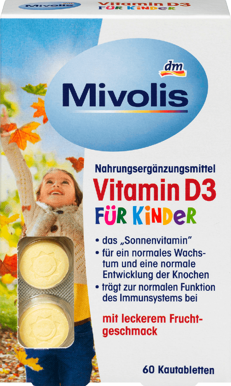 

Жевательные витамины для детей Mivolis Vitamin D3, 60 шт.