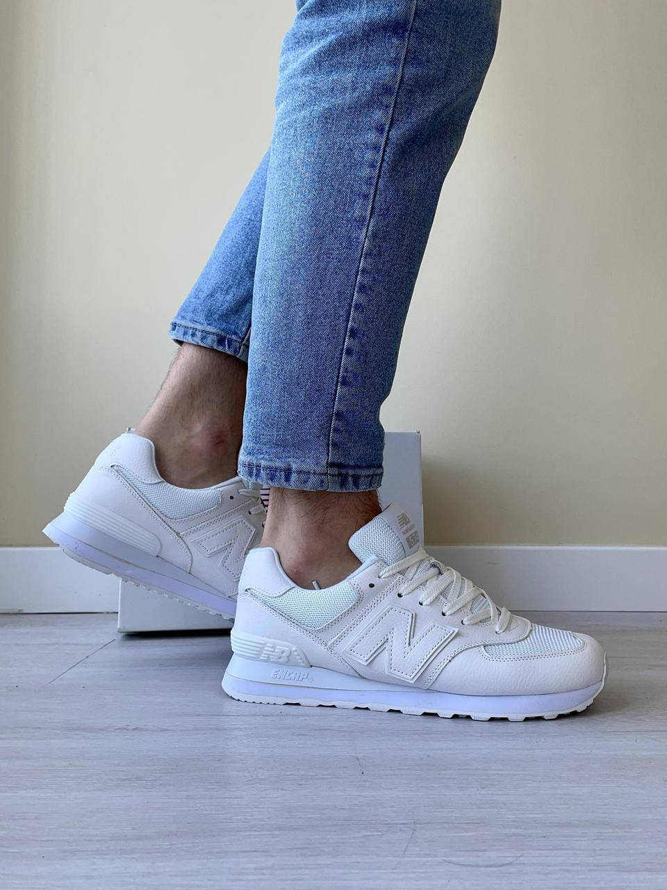 

Кроссовки New Balance 574 Classic (белые), Белый