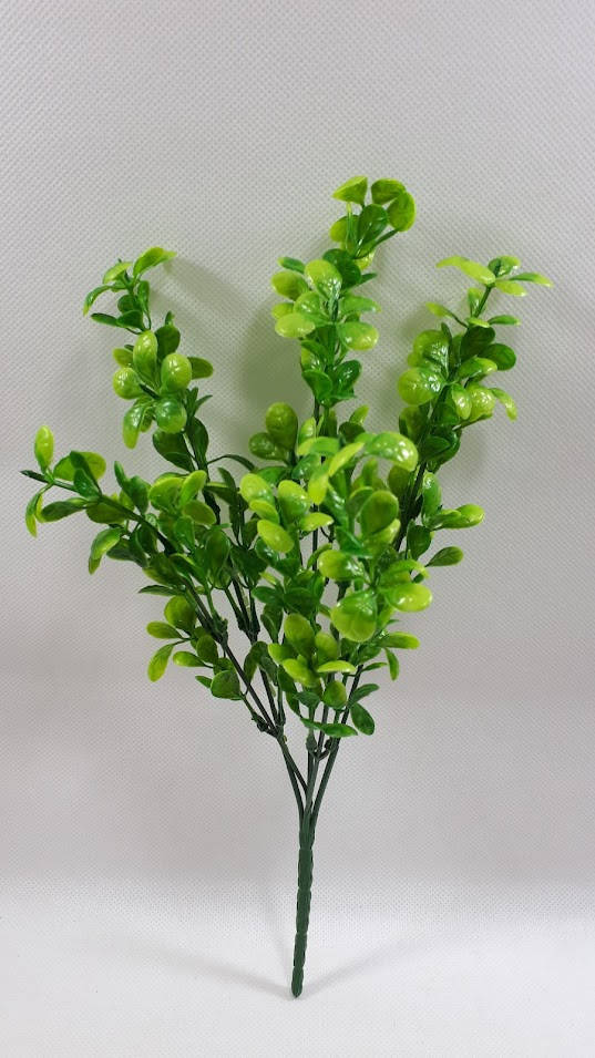 

"Кислица" зеленая 32см искусственный куст декоративной зелени, Зелёный