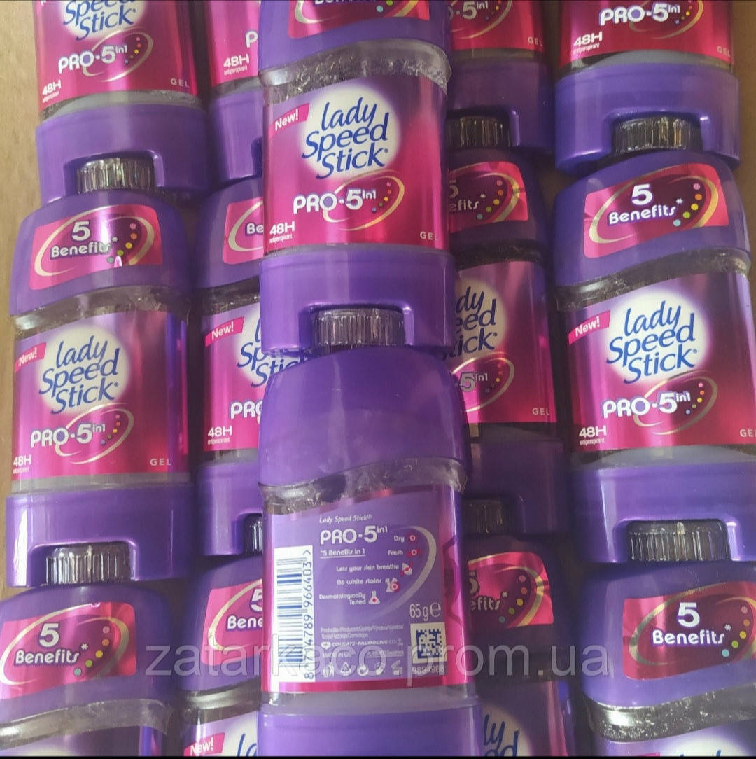 

Дезодорант гелевый 5в1 Lady Speed Stick Gel 65г / Леди спид стик гель. Европа.