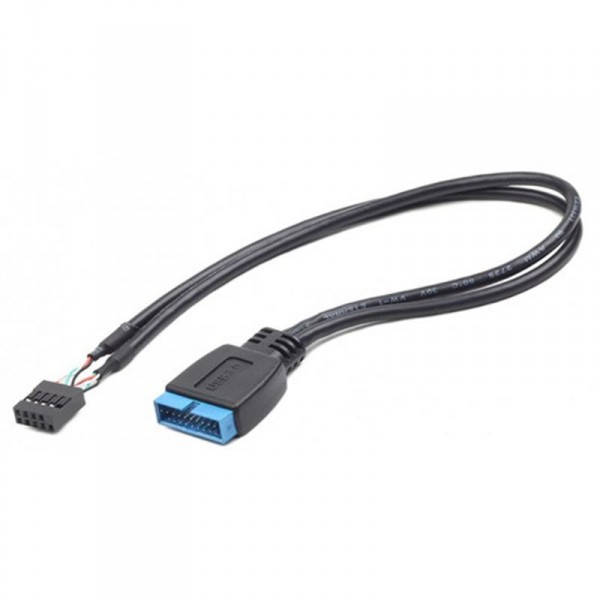 

Кабель Cablexpert (CC-U3U2-01) USB2.0 - USB3.0, внутренний, черный, 0.15м