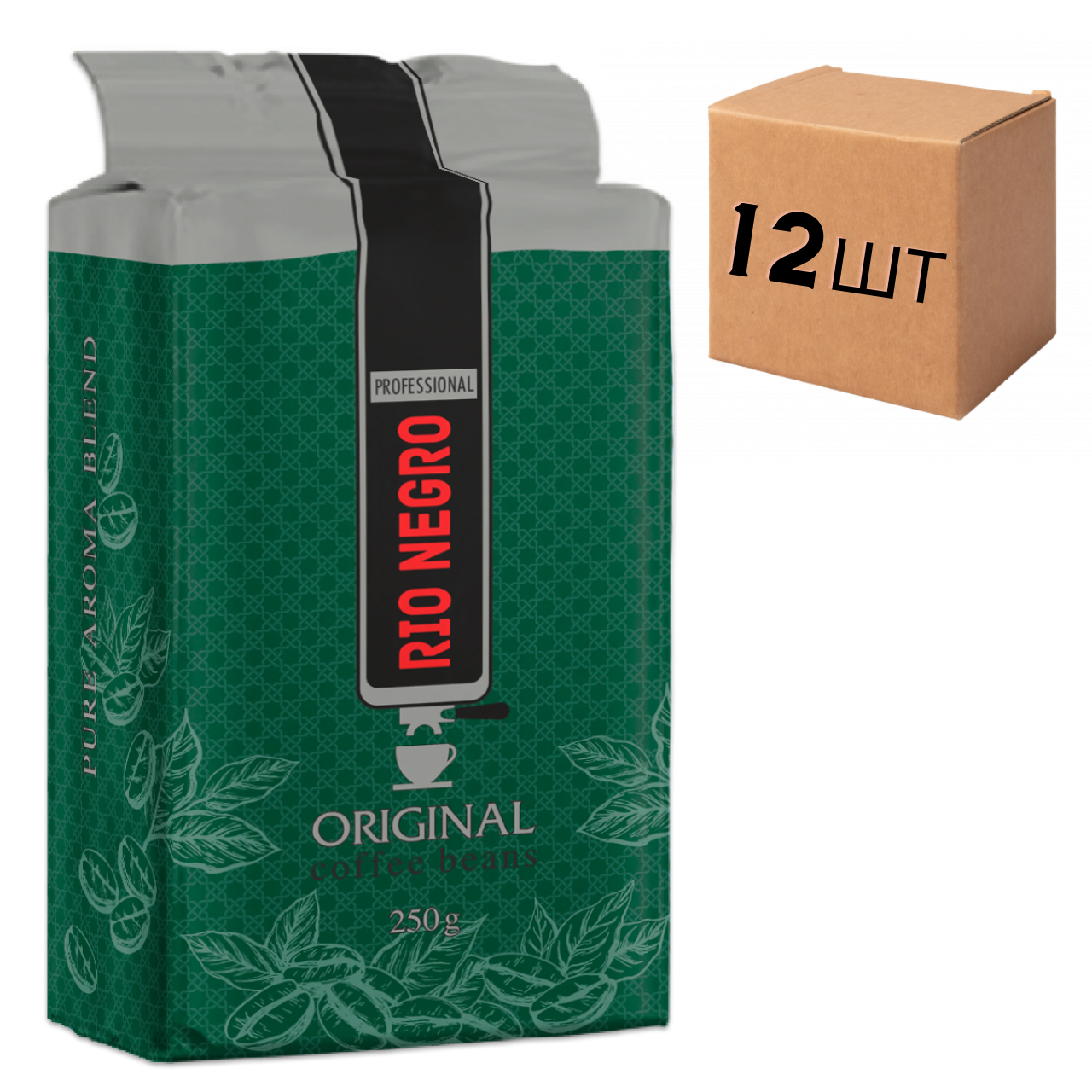 

Ящик кофе молотый RIO NEGRO Original 250 гр ( в ящике 12 шт)