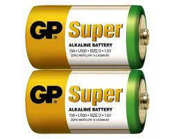 

Батарейки GP LR20 (D) бочка SUPER ALKALINE 1/20