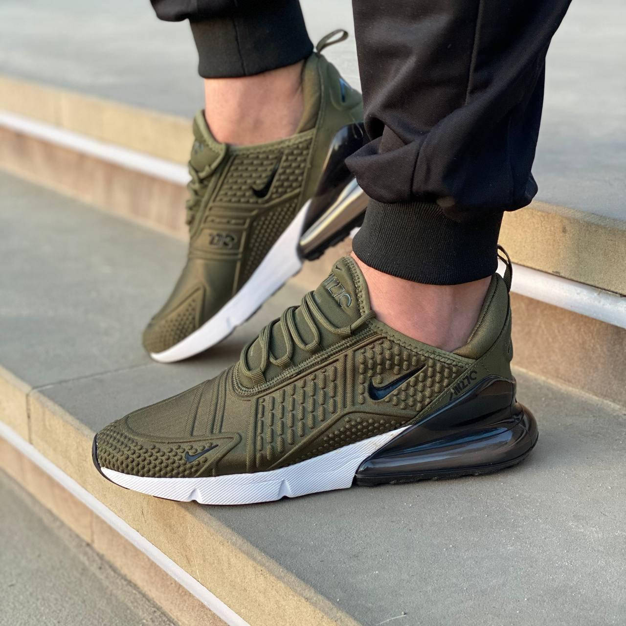 

Кросівки чоловічі хакі літні Nike Military 270, Хаки