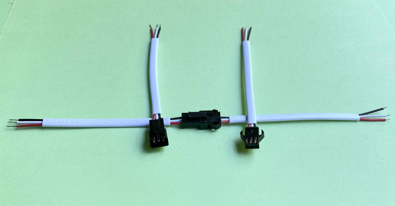 

Соединение, комплект коннекторов, JST SM-03V, 3pin, папа + мама, для DC питания