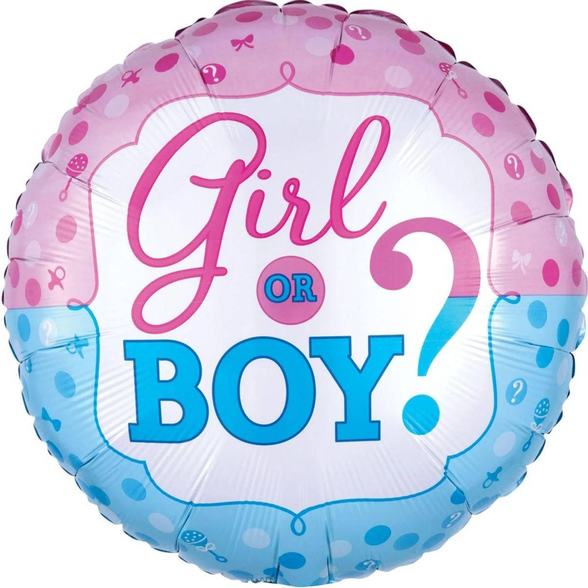 

Фольгированный круглый шар Boy or girl 18" 45 см, Разные цвета