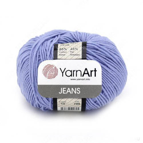 

15 Пряжа YarnArt Jeans голубой