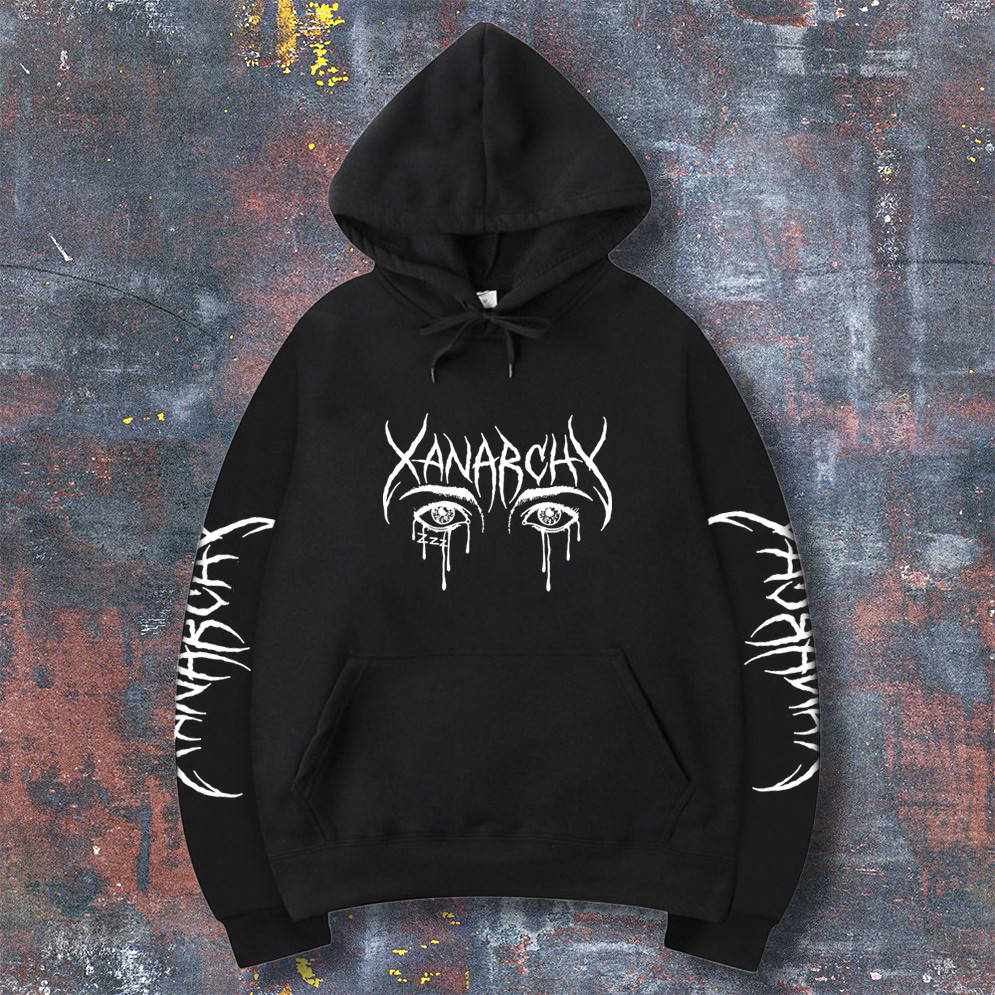 

Худи Xanarchy толстовка черная с принтом M, Черный