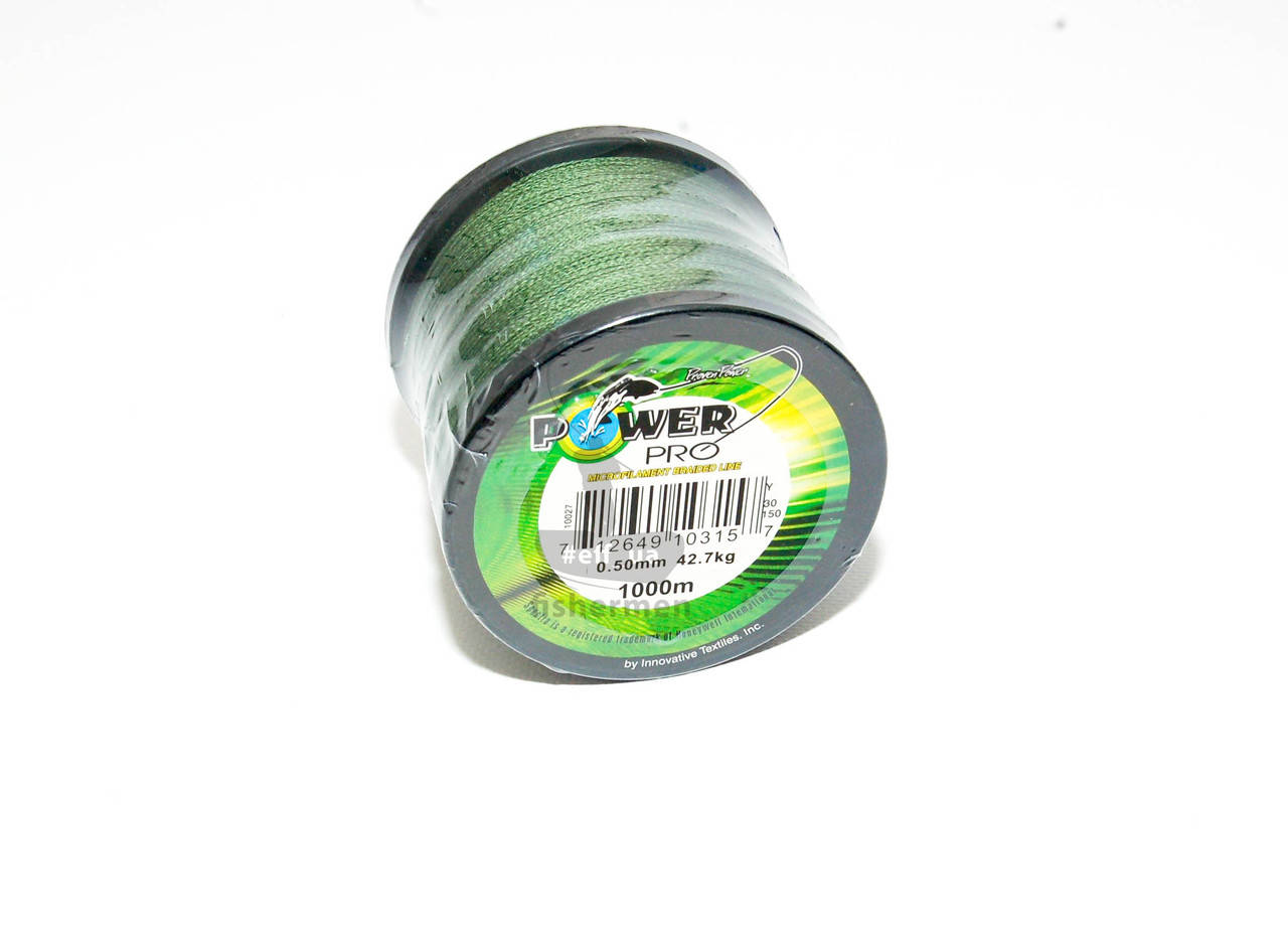 

Шнур плетеный Power Pro 1000м 0.50mm-42.7kg, Темно-зеленый
