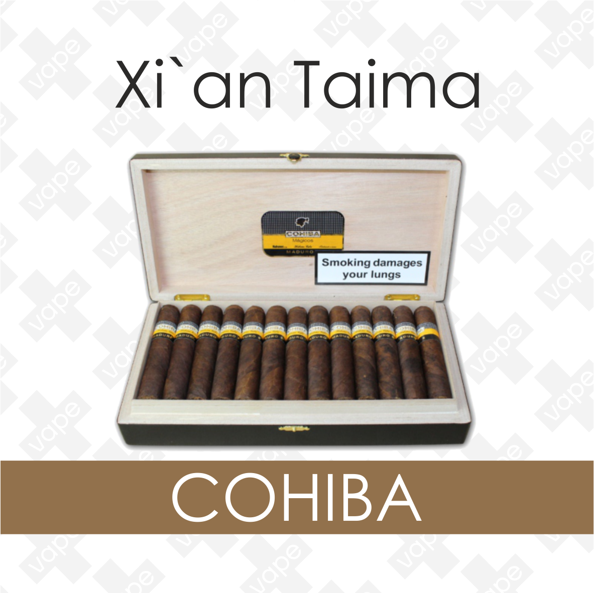 

Ароматизатор Xian Taima Cohiba Только чистый вкус 5, 10, 30 мл