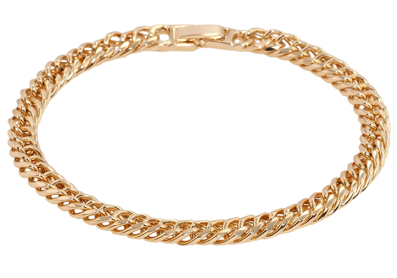 

Браслет Xuping Позолота 18K "Плетение Кобра" длина 21см х 6мм
