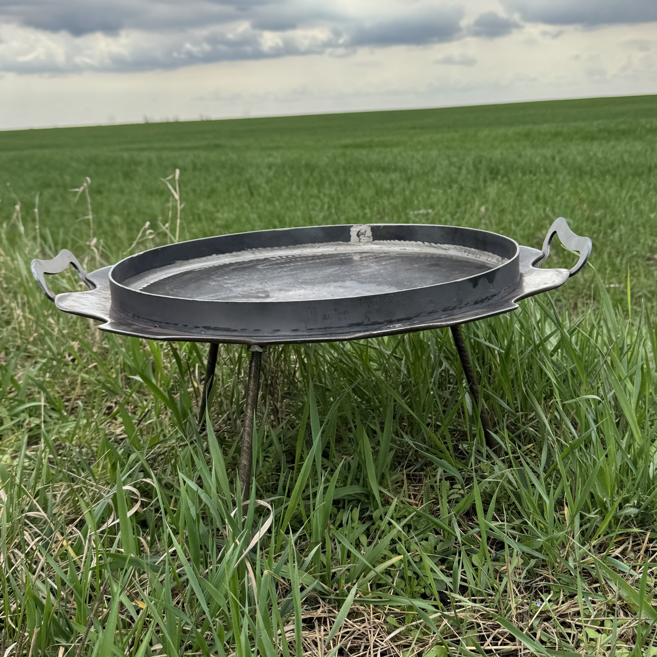 Сковорода Ромашка з диску борони 64см (7мм) з бортом