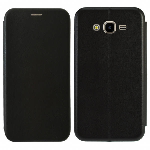 

Чехол книжка для Samsung J7(2016) J710 черная чохол книжка с функцией подставки, Черный