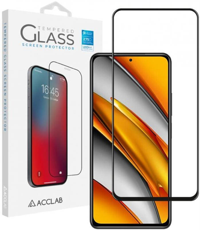 

Защитное стекло ACCLAB Full Glue для Xiaomi Poco F3 Black (1283126511868), Черный