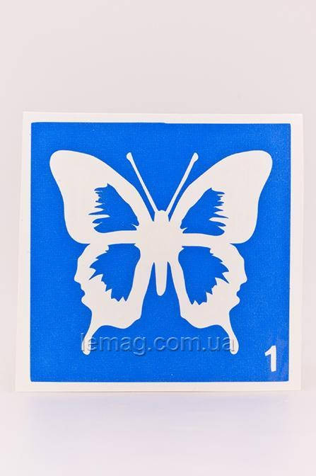 

Boni Kasel Трафарет для био тату 6x6 см - 001new, 5 шт