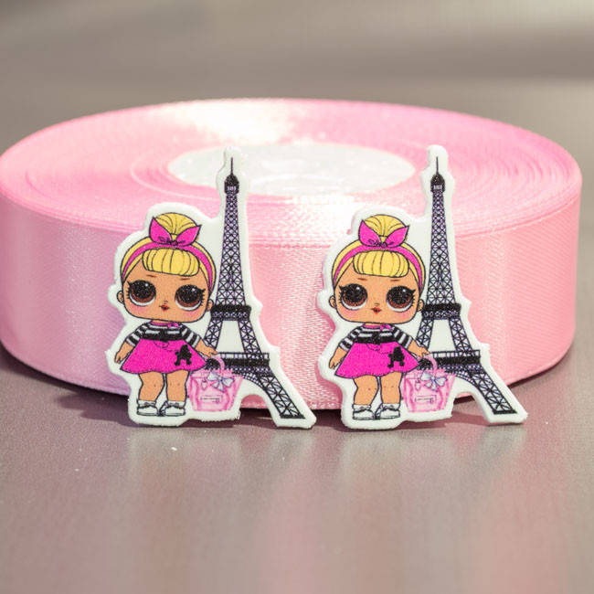 

Кабошон Серединка кукла LOL ЛОЛ Эйфелева башня Сб-LOL-10, Разные цвета