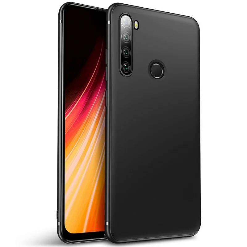 

Тонкий матовый чехол для Xiaomi Redmi Note 8 Черный