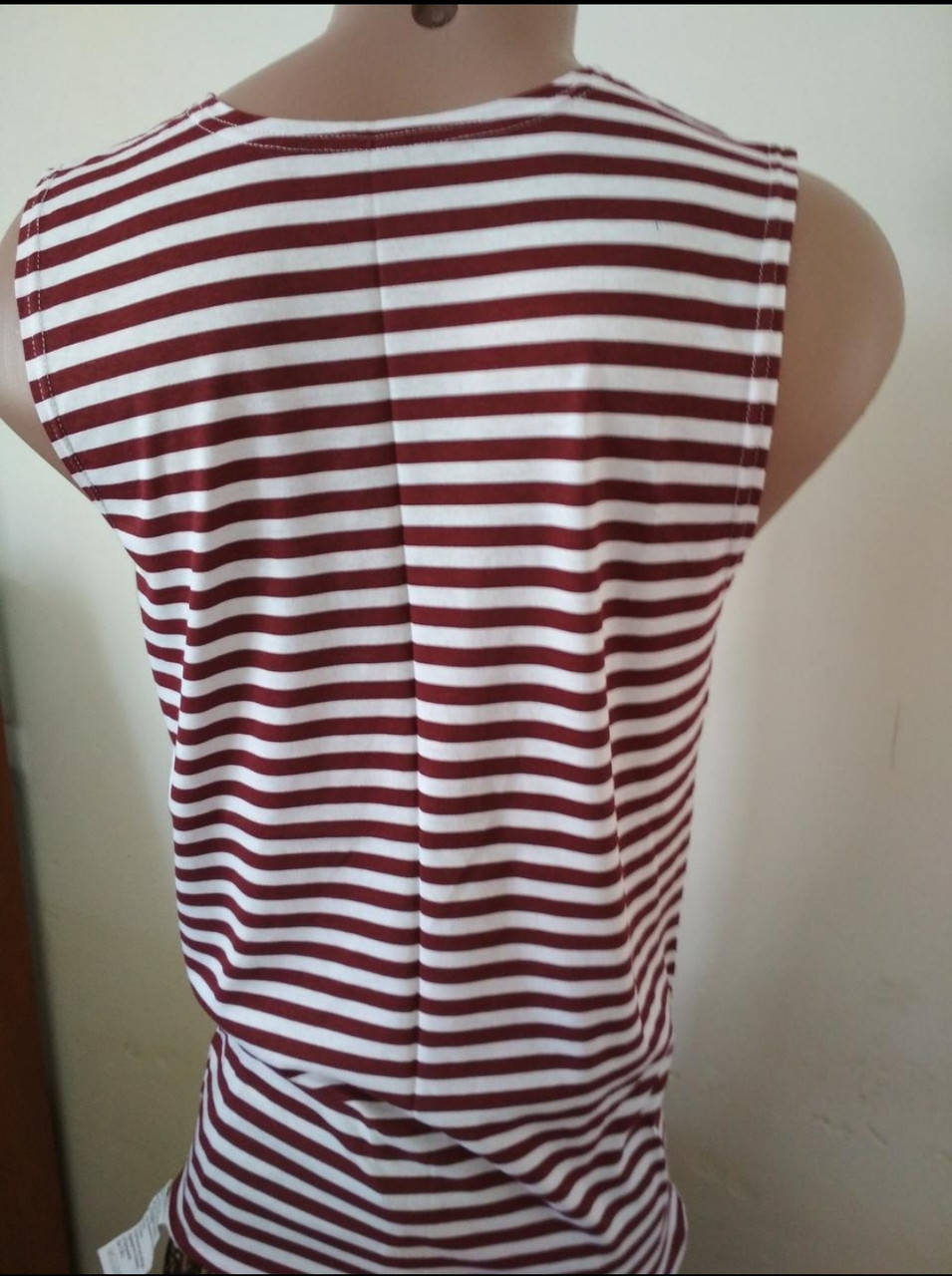 

Тельняшка-майка малиновая