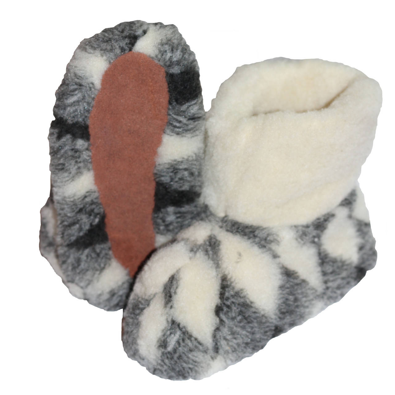 

Чуни из овчины, Светло-серый