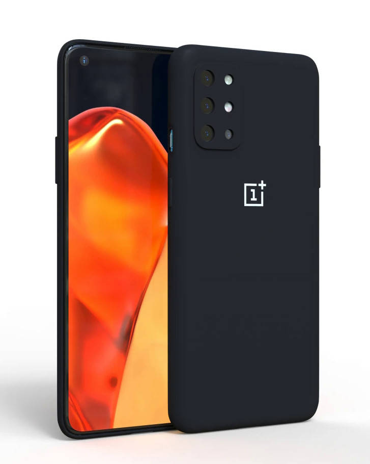 

Чехол силиконовый для OnePlus 8T черный софт тач с микрофиброй