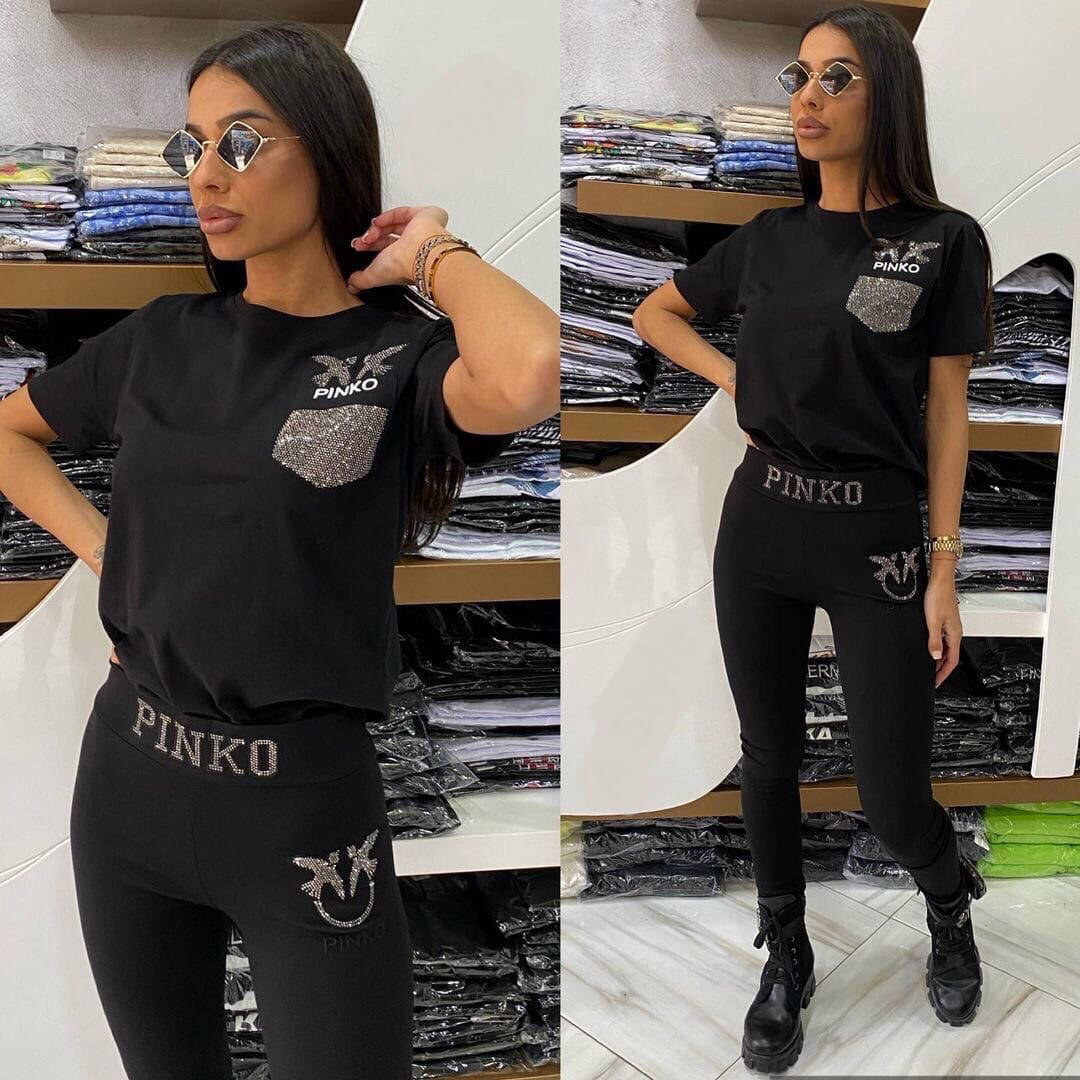 

Женская футболка бренд "PINKO" 48