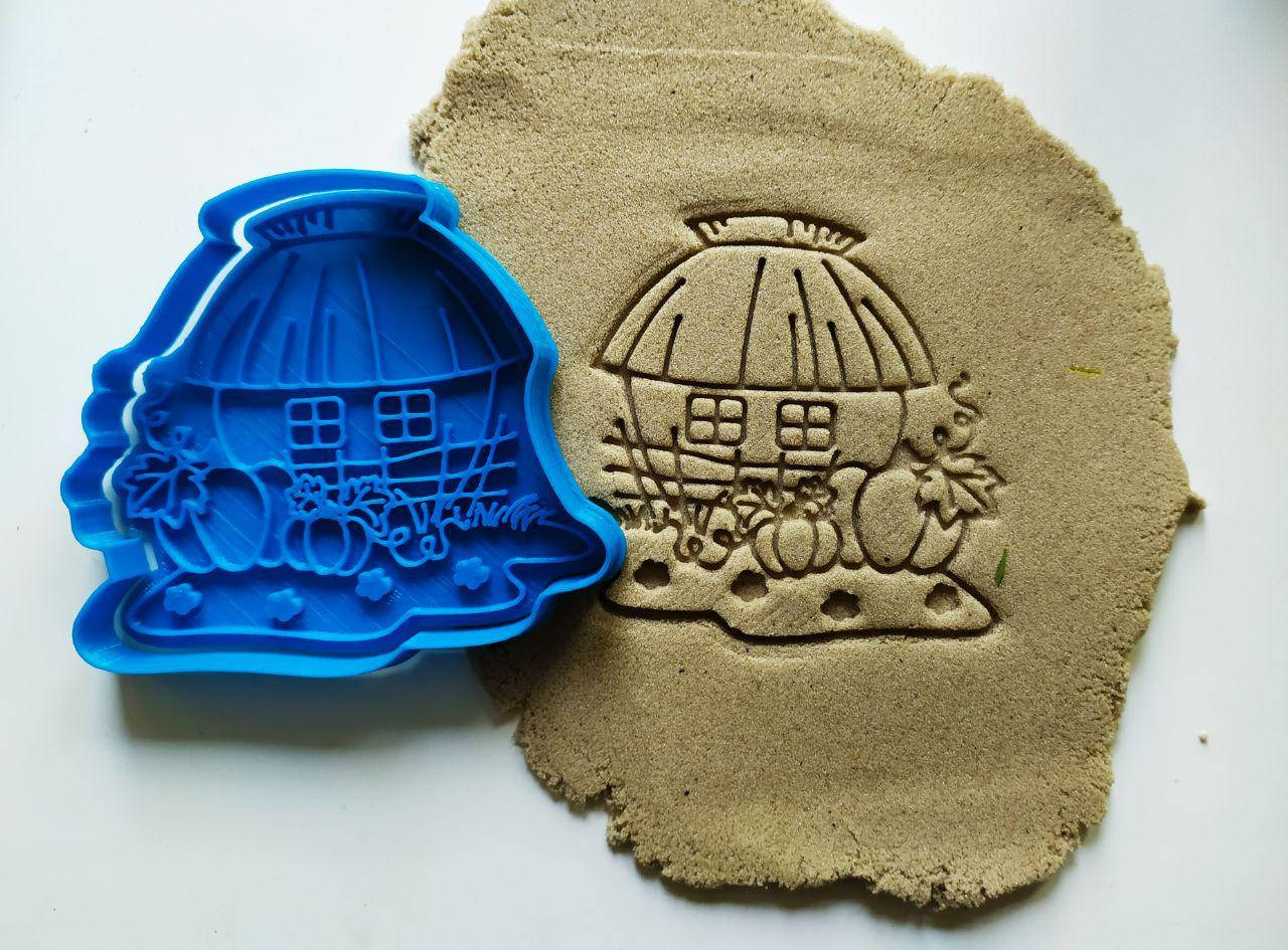 

3D формочки-вырубки для пряников "Українська хатка"