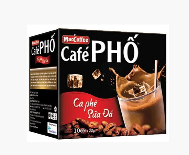 

Вьетнамский натуральный растворимый кофе Cafe PHO 3в1, 10шт *24г, Maccoffee Cafe PHO 240г (Вьетнам)
