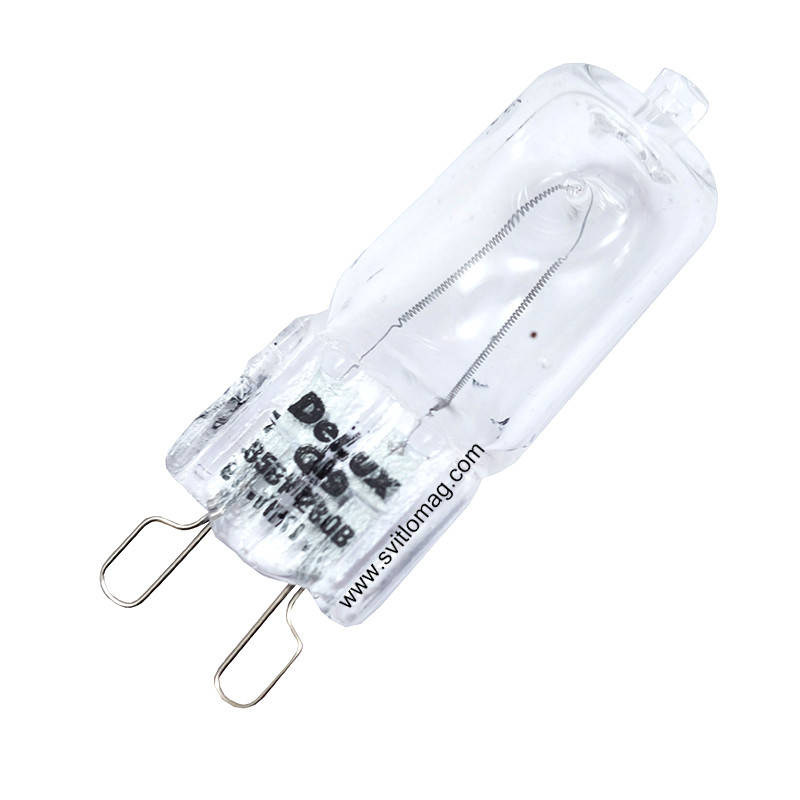 

Лампа кварцевая галогенная 220v 35w DELUX 10007785 CL G9