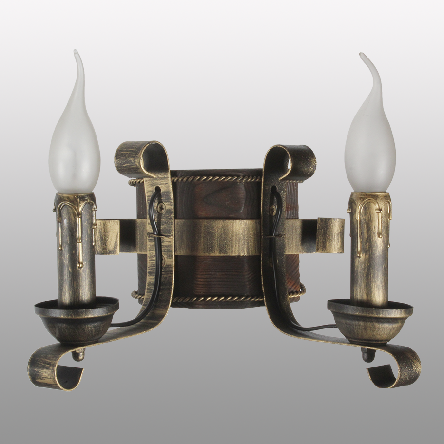 

Бра деревянный 2 свечи, бра под старину