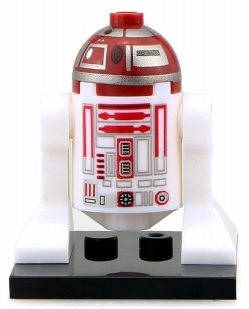 

Lego фигурка Звездные войны / Star Wars - Лего минифиурка дроид Астромех R4-D2, Белый