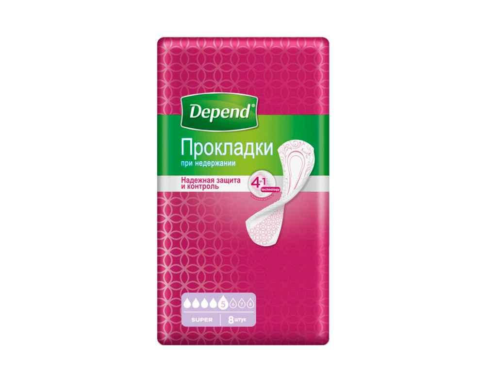 

Урологічні прокладки Супер Plus Pad 8 шт.ТМ Depend