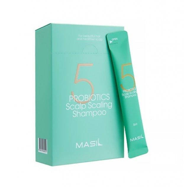 

Глубокоочищающий шампунь с пробиотиками Masil 5 Probiotics Scalp Scaling Shampoo 8 мл