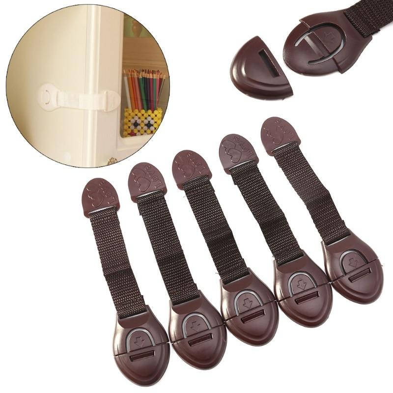 

Замки безопасности защита для детей на двери, шкафчики, мебель. Коричневые!, Коричневый