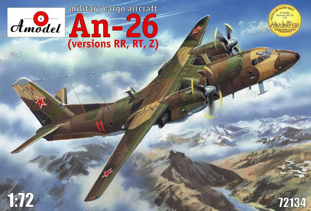 

Пластикова модель 1/72 A-model 72134 Радянський транспортний літак Антонов АН-26