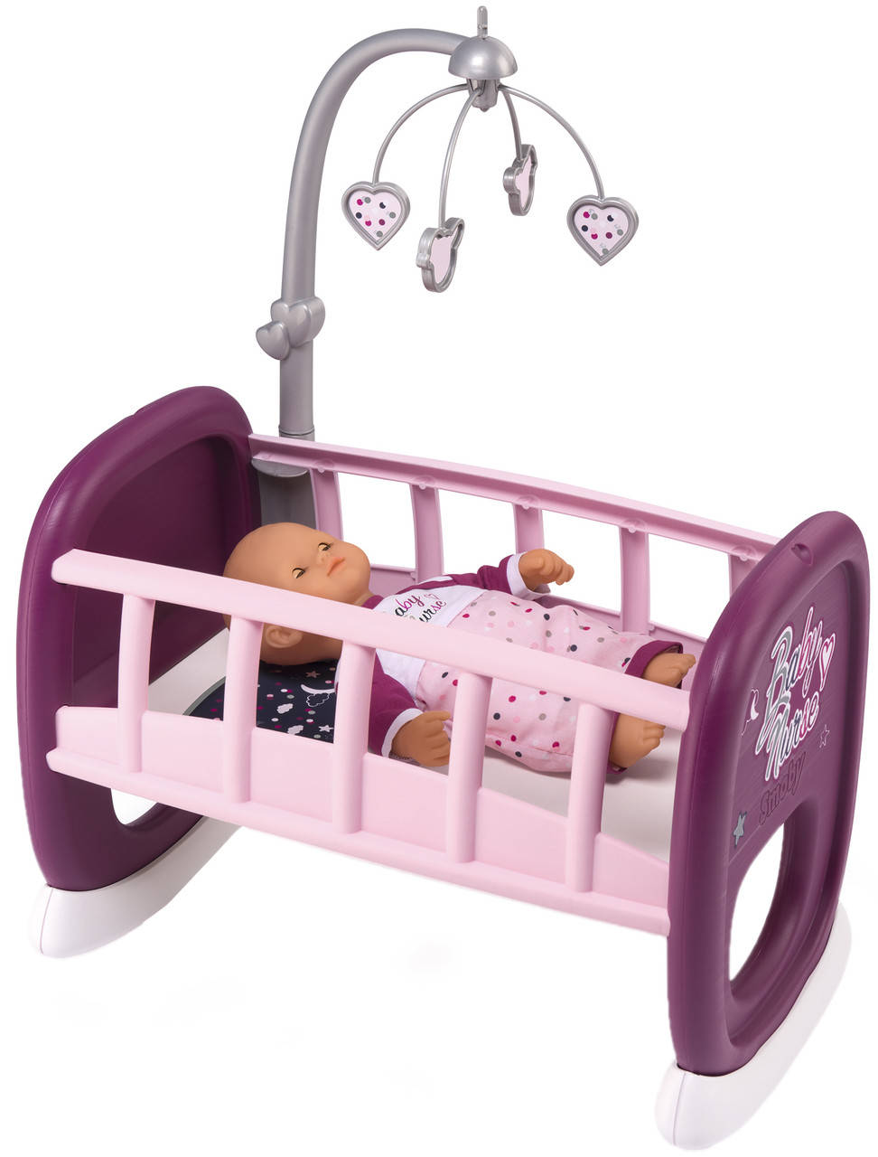 

Smoby Кровать колыбель с мобилем для куклы пупса Прованс 220343 Baby Nurse provans