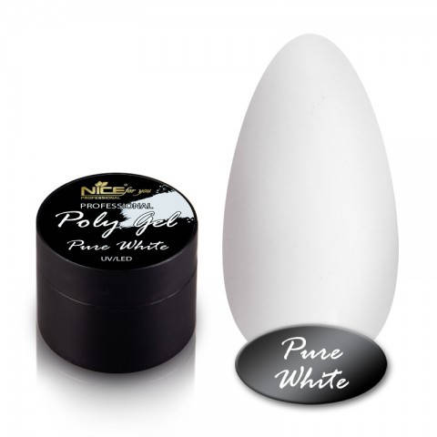 

Полигель Nice Pure White (белый),15 мл